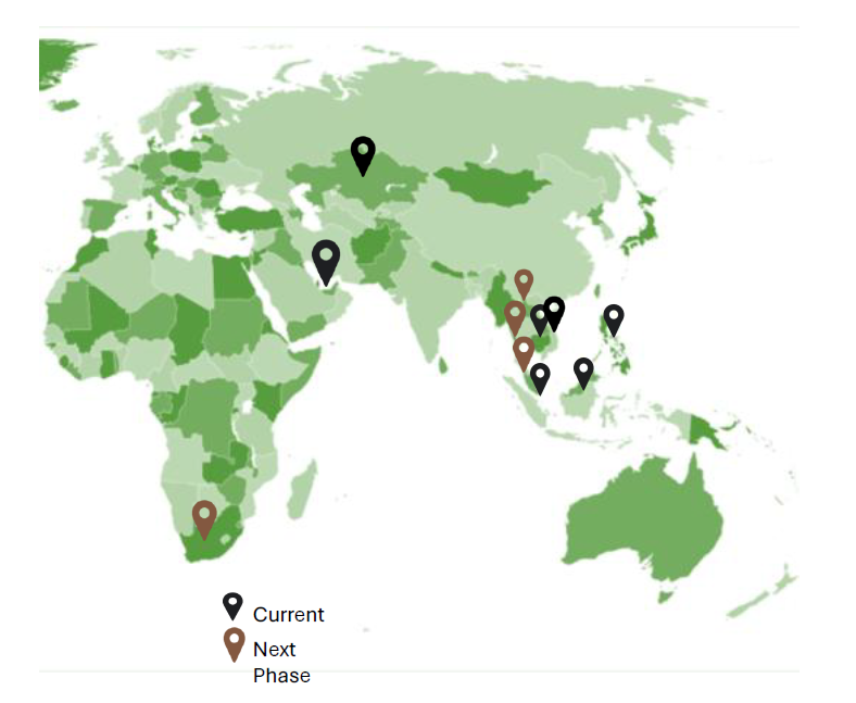 J&JP Global Operational Map